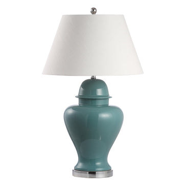 Sagwa 33" Ceramic/Iron Modern Classic LED Table Lamp - JONATHAN Y